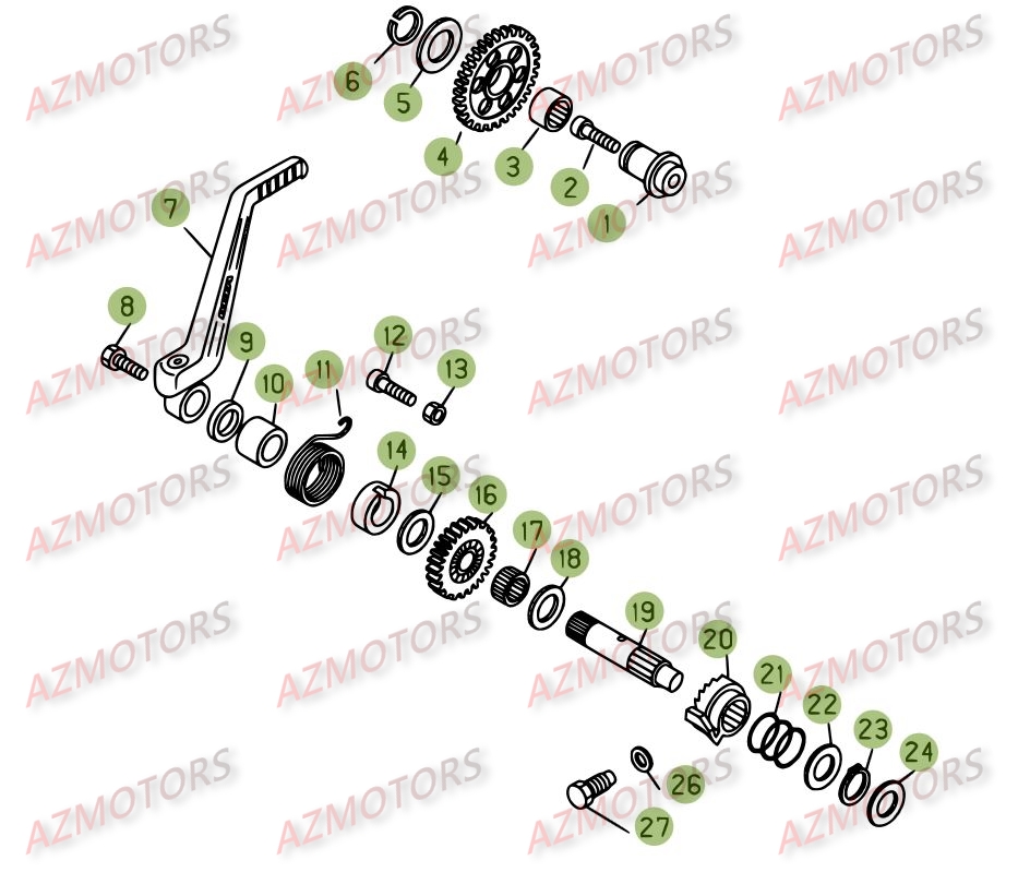 Kickstarter AZMOTORS PiÃ¨ces BETA REV-3 200CC - [2008]