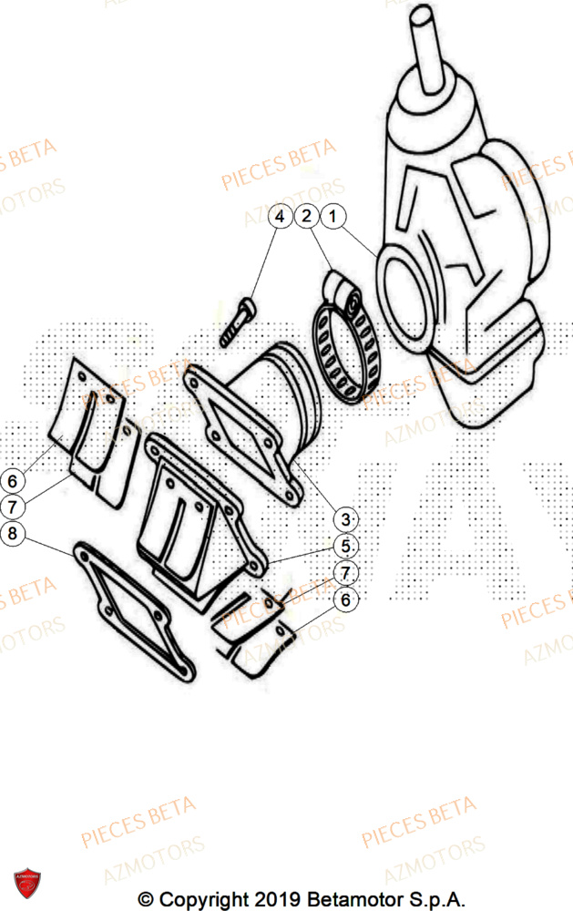 Carburateur AZMOTORS Pièces BETA REV 80 - (2025)