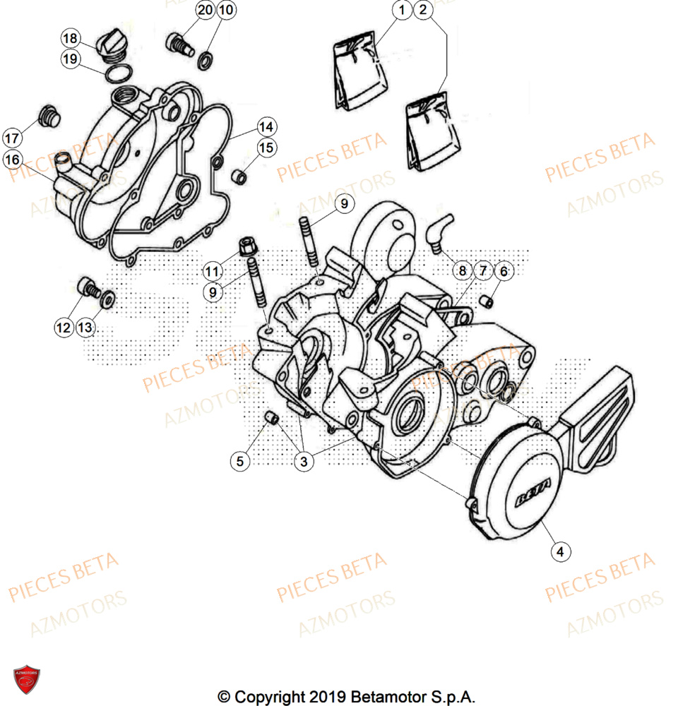 Carter AZMOTORS Pièces BETA REV 80 - (2025)