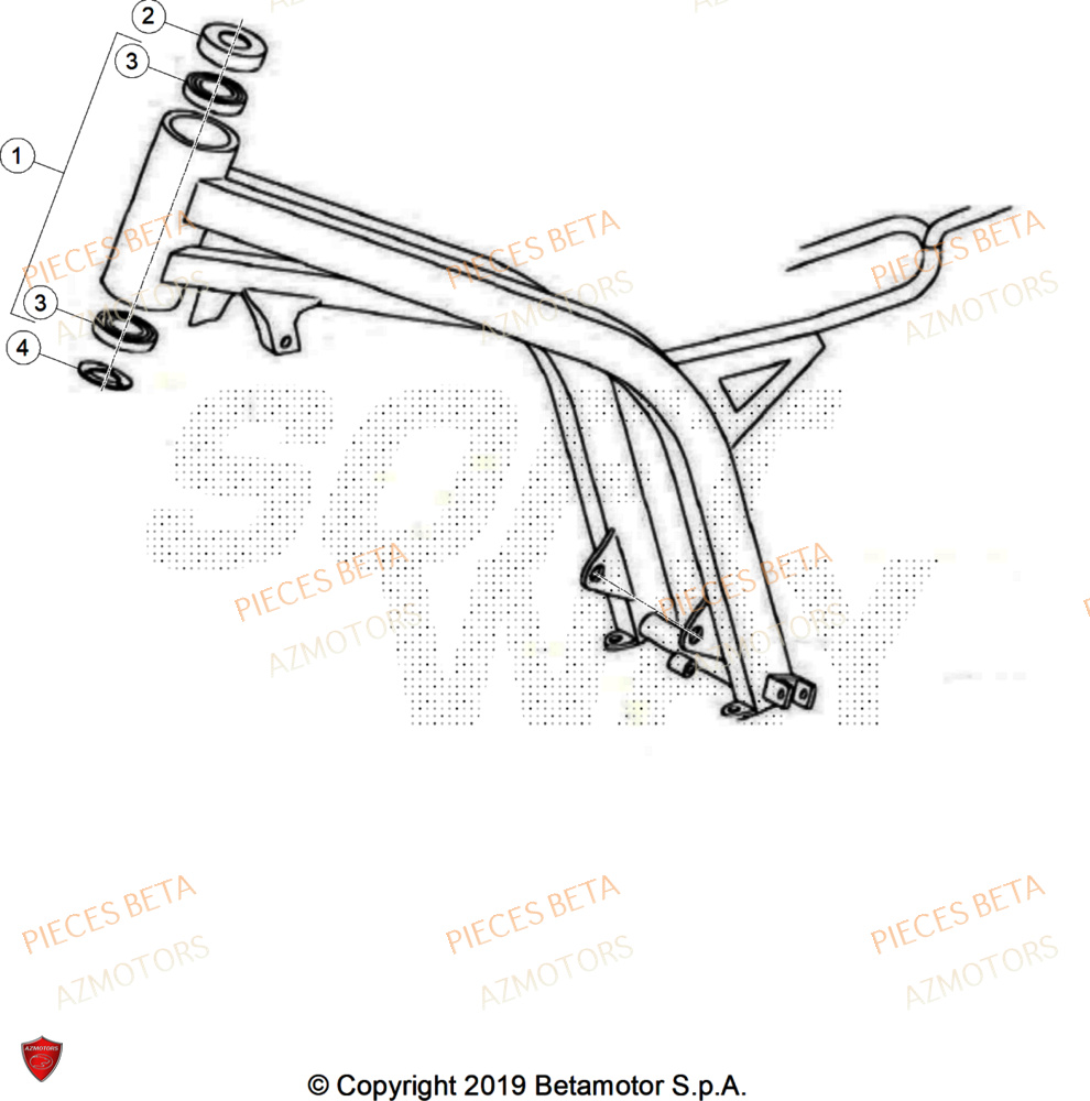 Chassis AZMOTORS Pièces BETA REV 80 - (2025)
