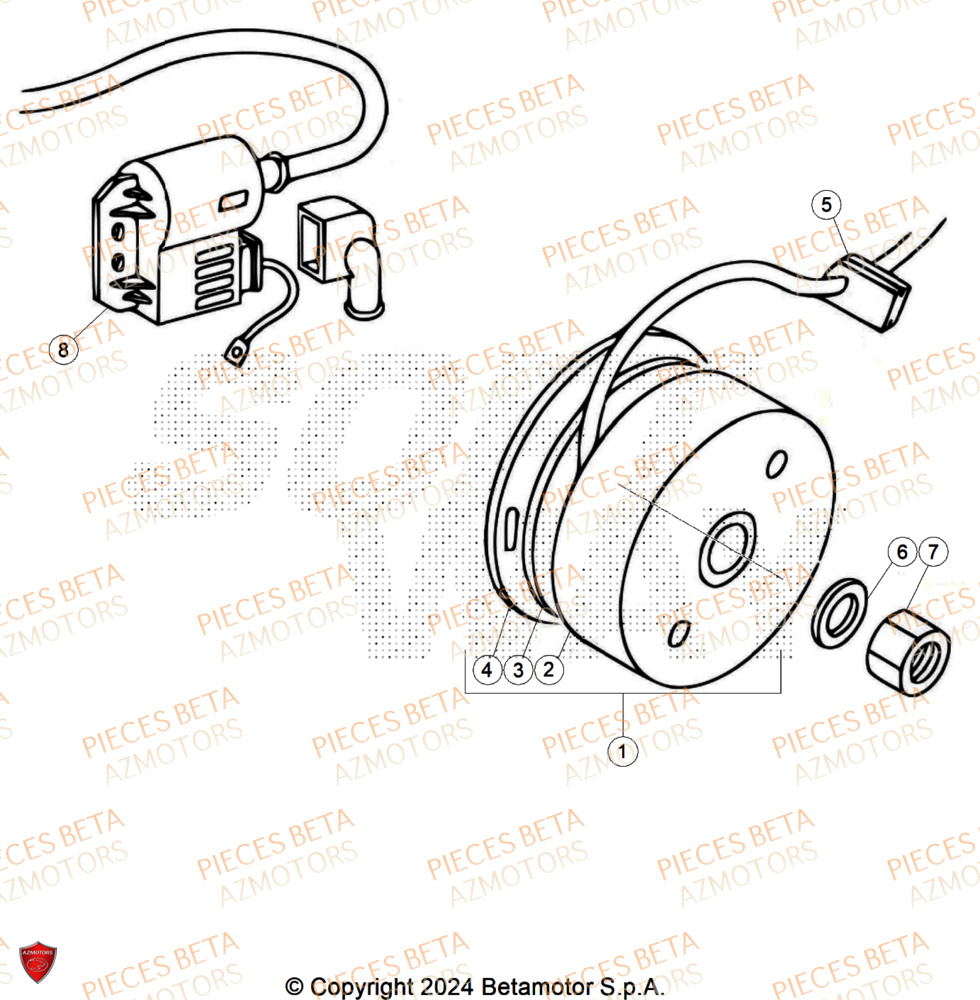 Allumage AZMOTORS PiÃ¨ces BETA REV 80 JUNIOR - (2026)