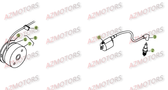 Allumage AZMOTORS PiÃ¨ces BETA REV 3-200cc  - [2005]