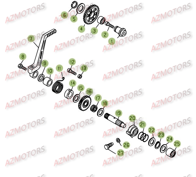 Kickstarter AZMOTORS PiÃ¨ces BETA REV 3-200cc  - [2005]