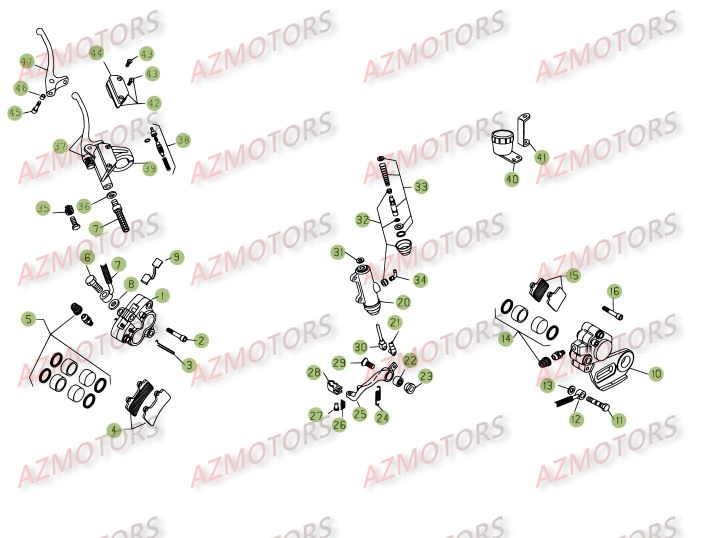 Freins AZMOTORS PiÃ¨ces BETA REV 3-250cc  - [2005]