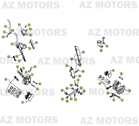 Freins AZMOTORS PiÃ¨ces BETA REV 3-250cc  - [2006]