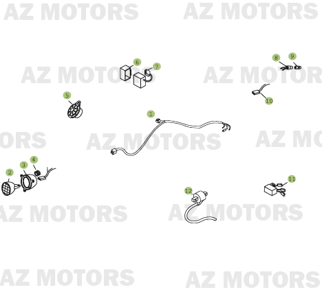 Installation Electrique AZMOTORS PiÃ¨ces BETA REV 3-250cc  - [2006]