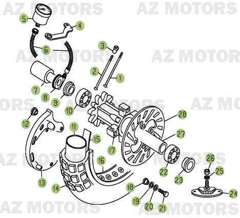 Roue Avant AZMOTORS PiÃ¨ces BETA REV 3-250cc  - [2006]