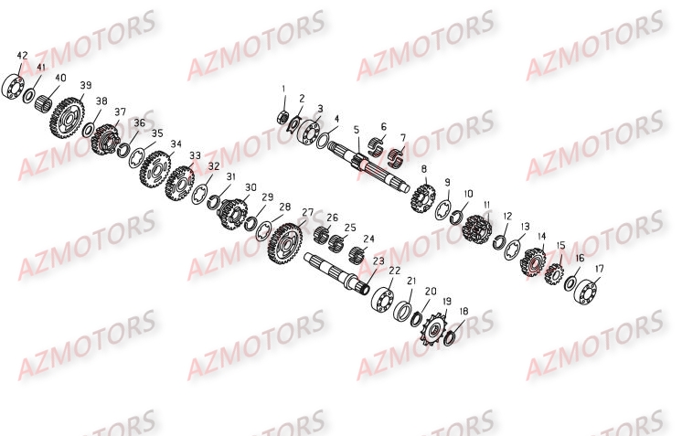Boite A Vitesses AZMOTORS PiÃ¨ces BETA REV 3-250cc  - [2008]