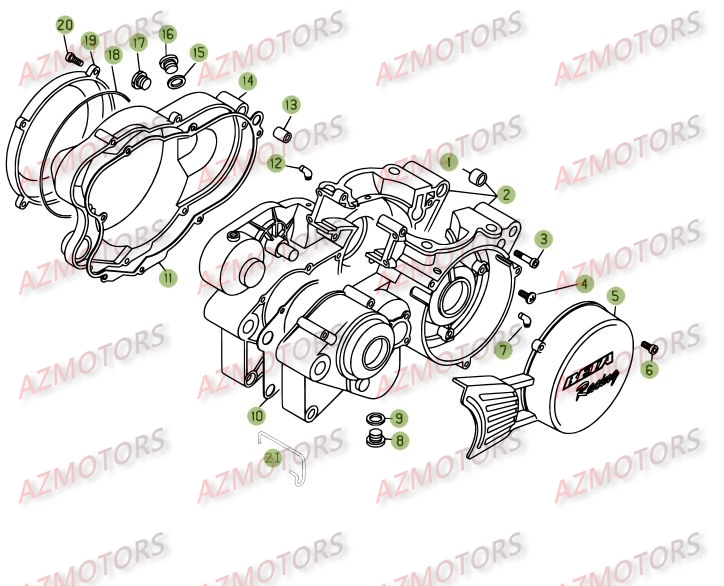 Carter AZMOTORS PiÃ¨ces BETA REV 3-250cc  - [2008]