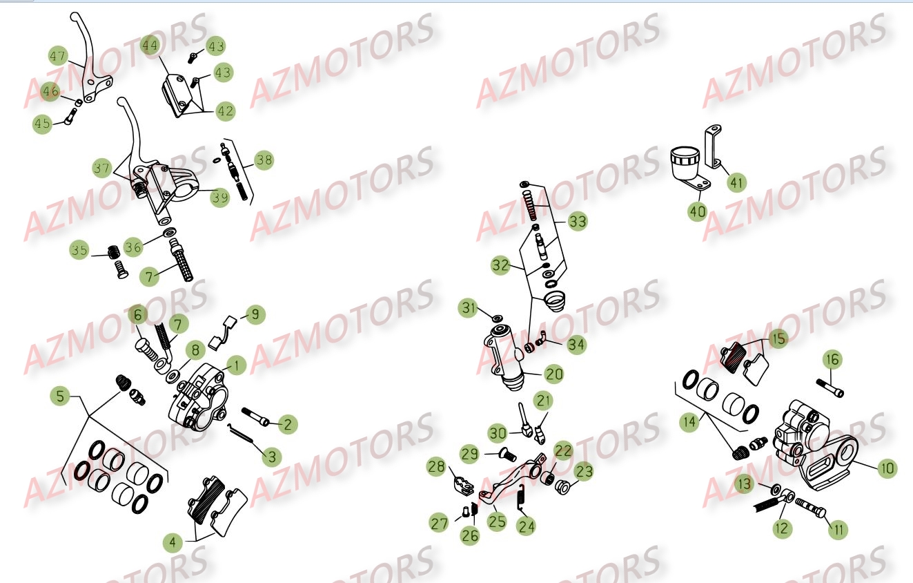 Freins AZMOTORS PiÃ¨ces BETA REV 3-250cc  - [2008]