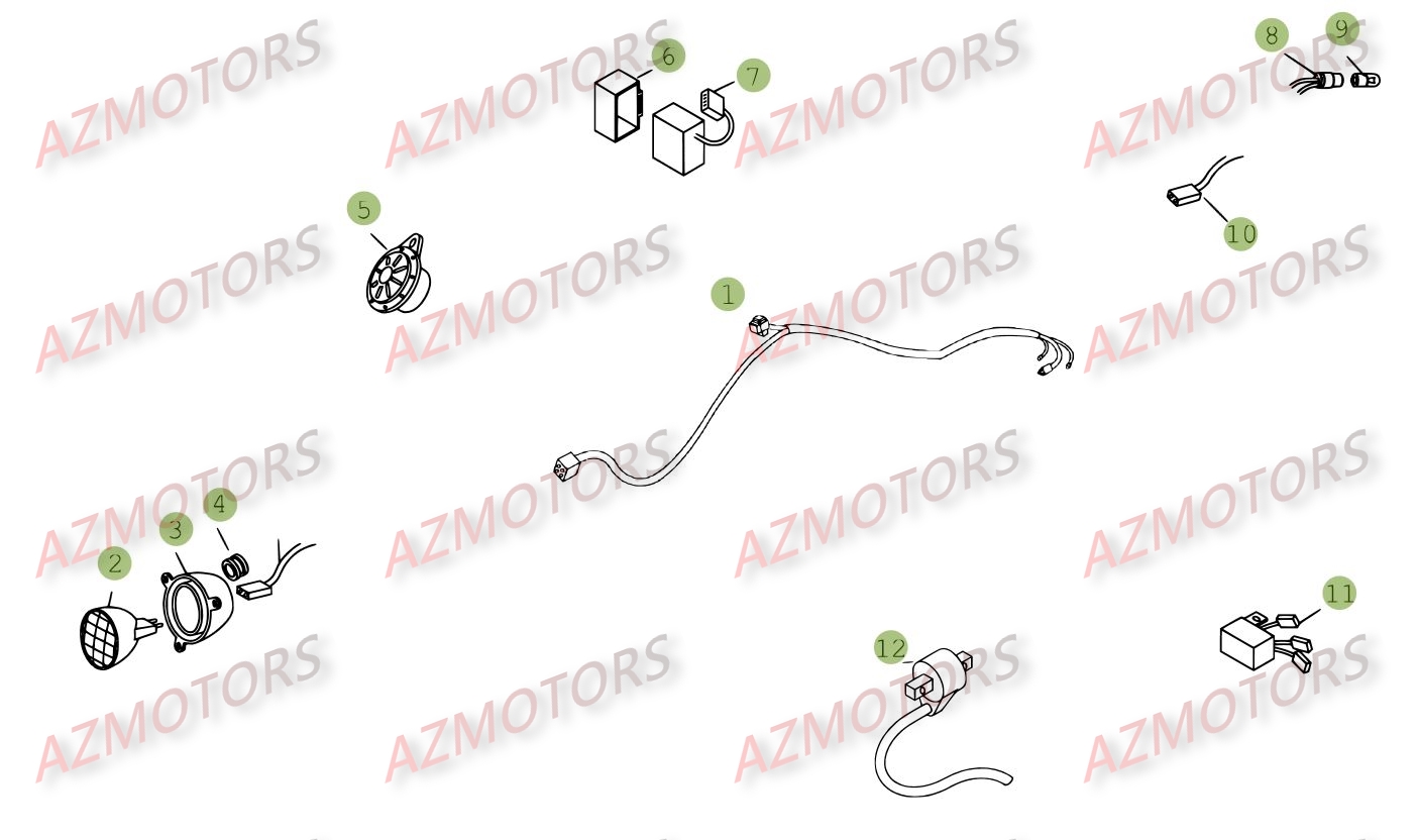 Installation Electrique AZMOTORS PiÃ¨ces BETA REV 3-250cc  - [2008]