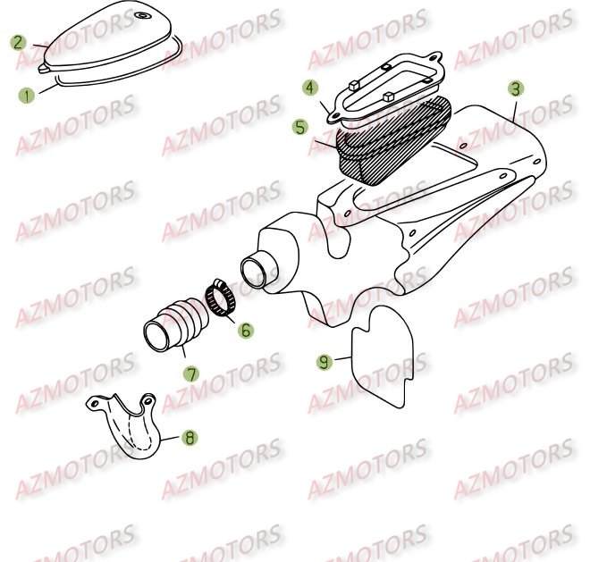 Boitier Du Filtre AZMOTORS PiÃ¨ces BETA REV 3-270cc  - [2005]