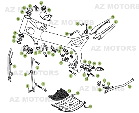 Accessoires Du Chassis AZMOTORS PiÃ¨ces BETA REV 3-270cc  - [2006]