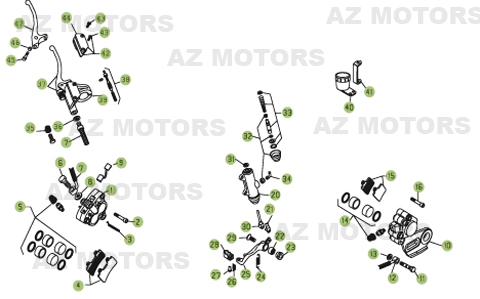 Freins AZMOTORS PiÃ¨ces BETA REV 3-270cc  - [2006]