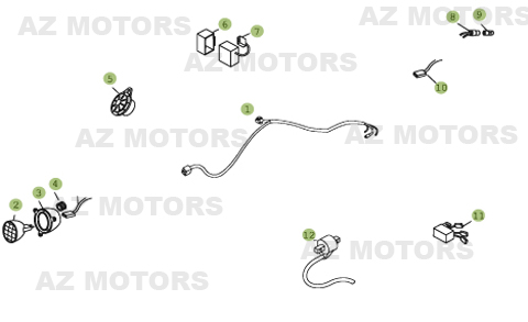 Installation Electrique AZMOTORS PiÃ¨ces BETA REV 3-270cc  - [2006]