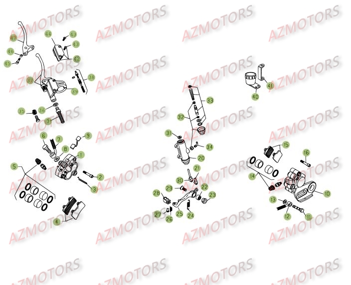 Freins AZMOTORS PiÃ¨ces BETA REV 3-270cc  - [2008]