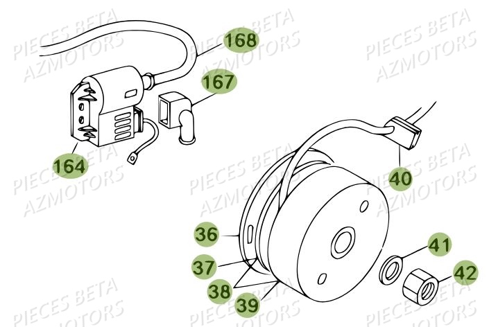 Allumage AZMOTORS PiÃ¨ces BETA REV 80 - [2012]
