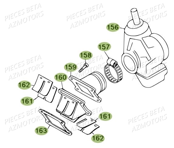 Carburateur AZMOTORS PiÃ¨ces BETA REV 80 - [2012]