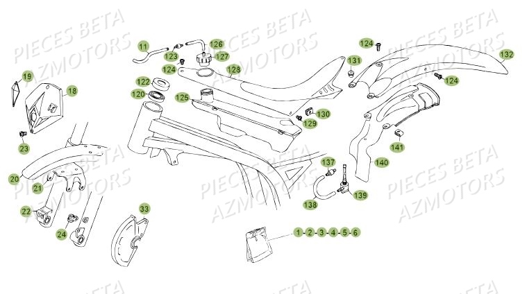 Carenages Du No Serie 200485 A 200609 AZMOTORS PiÃ¨ces BETA REV 80 - (2013)