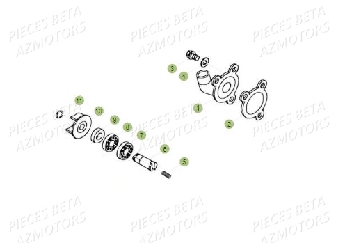 Pompe A Eau AZMOTORS PiÃ¨ces BETA REV 80 - (2015)