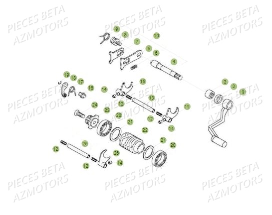 Selecteur AZMOTORS PiÃ¨ces BETA REV 80 - (2016)