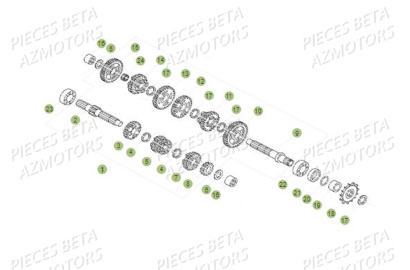 Boite A Vitesses AZMOTORS PiÃ¨ces BETA REV 80 - (2017)