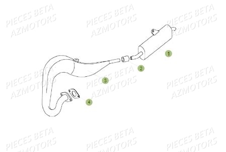 Echappement AZMOTORS PiÃ¨ces BETA REV 80 - (2017)