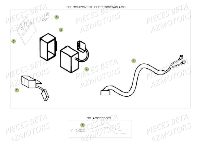 Equipement Electrique AZMOTORS PiÃ¨ces BETA REV 80 - (2017)