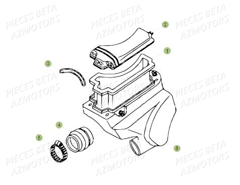 Filtre A Air AZMOTORS PiÃ¨ces BETA REV 80 - (2017)