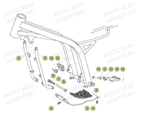 Accessoires Du Chassis AZMOTORS PiÃ¨ces BETA REV 80 - (2018)