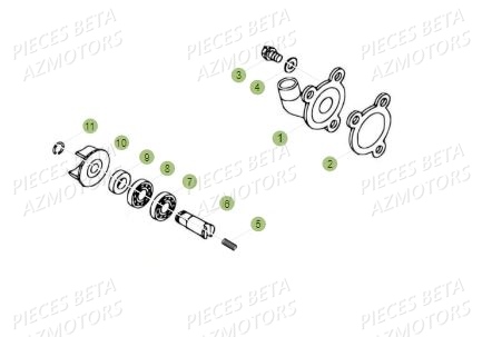 Pompe A Eau AZMOTORS PiÃ¨ces BETA REV 80 - (2018)