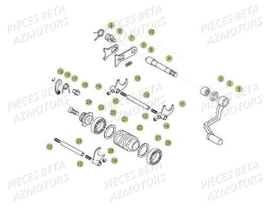 Selecteur AZMOTORS PiÃ¨ces BETA REV 80 - (2018)