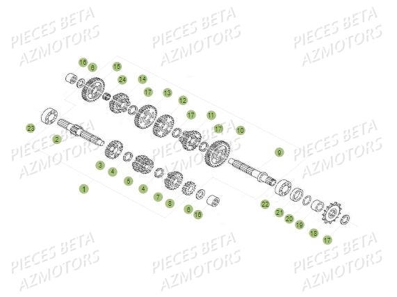 Boite A Vitesses AZMOTORS PiÃ¨ces BETA REV 80 - (2019)