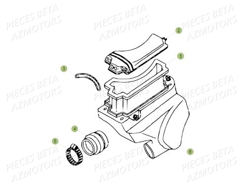Filtre A Air AZMOTORS PiÃ¨ces BETA REV 80 - (2019)