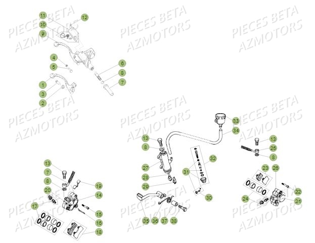 Freins AZMOTORS PiÃ¨ces BETA REV 80 - (2019)