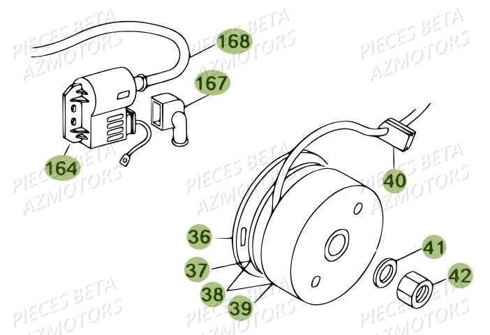 Allumage AZMOTORS PiÃ¨ces BETA REV 80 JUNIOR - (2012)