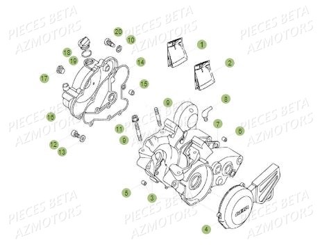 Carter AZMOTORS PiÃ¨ces BETA REV 80 JUNIOR - (2015)