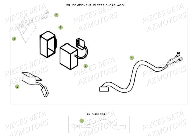 Equipement Electrique AZMOTORS PiÃ¨ces BETA REV 80 JUNIOR - (2016)