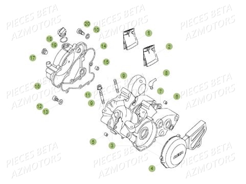 Carter AZMOTORS PiÃ¨ces BETA REV 80 JUNIOR - (2018)