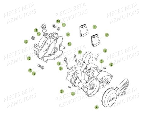 Carter AZMOTORS PiÃ¨ces BETA REV 80 JUNIOR - (2019)