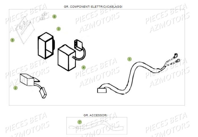 Equipement Electrique AZMOTORS PiÃ¨ces BETA REV 80 JUNIOR - (2019)