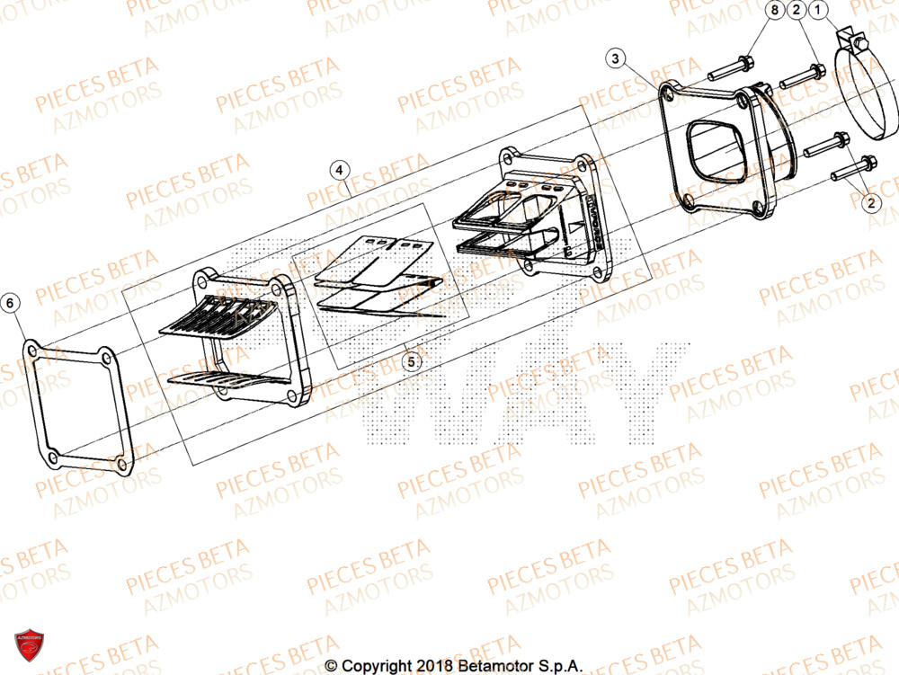 Admission AZMOTORS PiÃ¨ces Beta RR 125 2T RACE - 2026