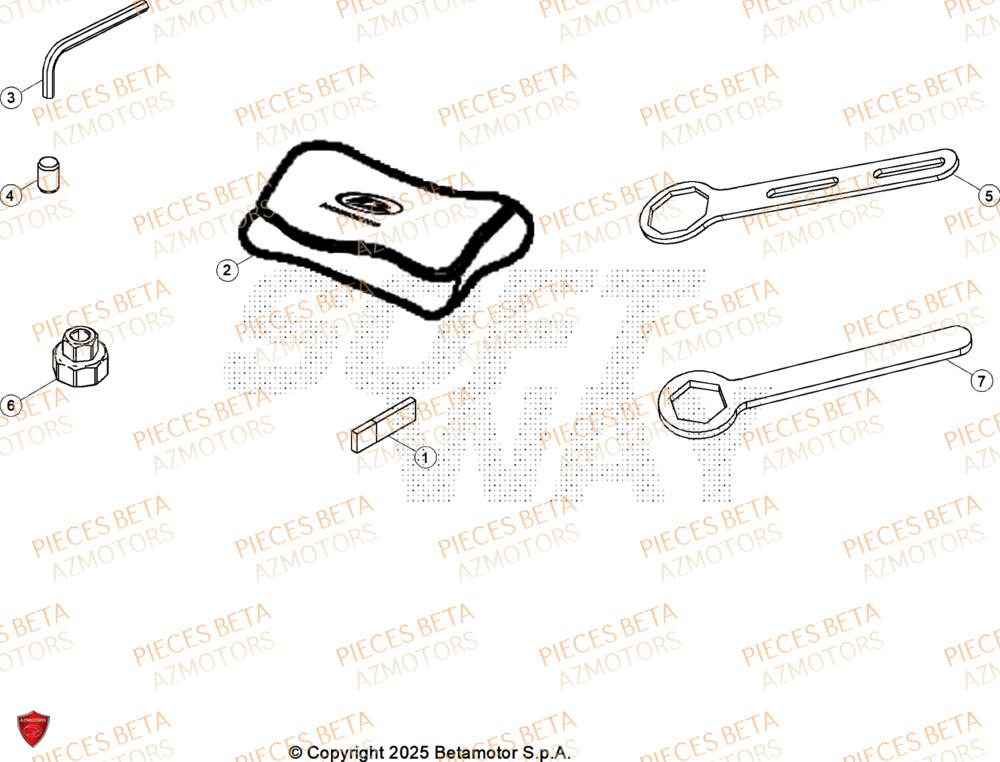Manuel AZMOTORS PiÃ¨ces Beta RR 125 2T RACE - 2026