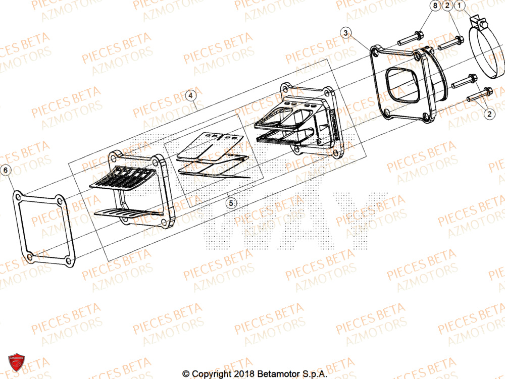 Admission AZMOTORS PiÃ¨ces Beta RR 125 2T X-PRO - 2026
