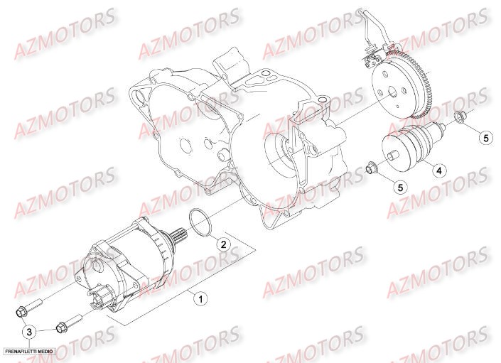 Demarrage Electrique AZMOTORS Pieces BETA RR 2T 250 - (2016)