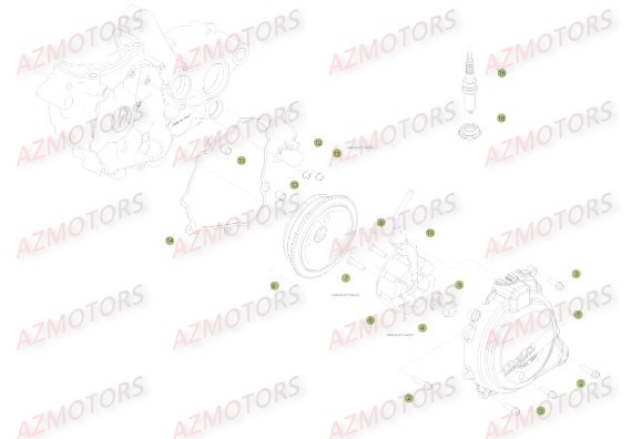 Allumage AZMOTORS Pieces BETA RR 2T 250 - (2017)