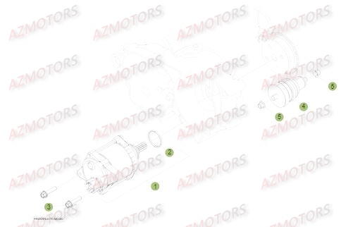 Demarreur AZMOTORS Pieces BETA RR 2T 250 - (2017)