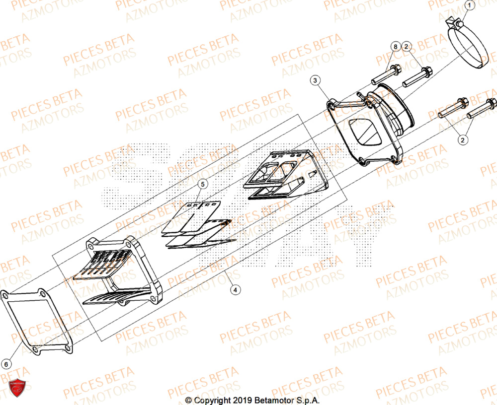 Admission AZMOTORS Pieces BETA RR 2T 250 X-PRO - (2026)