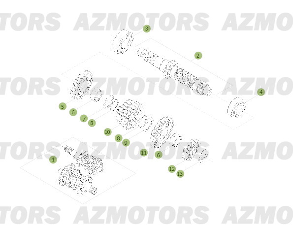 Boite A Vitesses AZMOTORS PiÃ¨ces BETA RR 2T 250 - (2013)