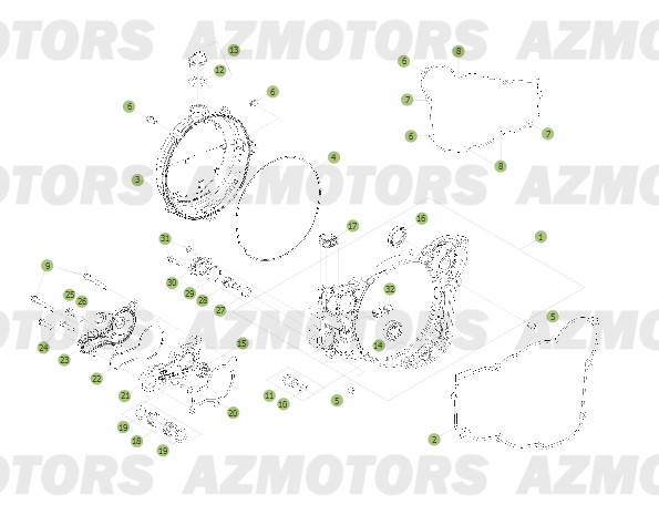 Carter Du No Serie 600001 A 600247 AZMOTORS PiÃ¨ces BETA RR 2T 250 - (2013)